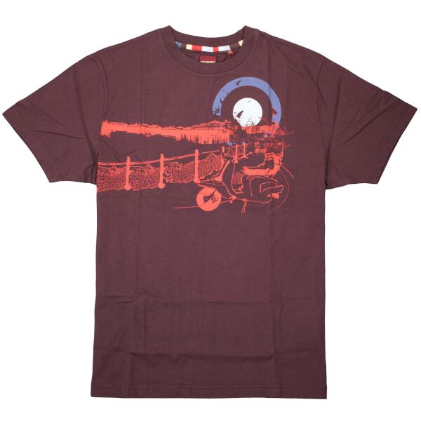 Merc London Herren T-Shirt Pier 1707113 England Mod Plum 6060 XL