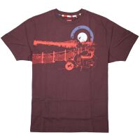 Merc London Herren T-Shirt Pier 1707113 England Mod Plum...