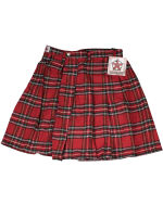 Black Pistol Short Kilt Schottenrock Tartan Kariert Rot Kilttasche  5000 S