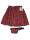 Black Pistol Short Kilt Schottenrock Tartan Kariert Rot Kilttasche  5000 S