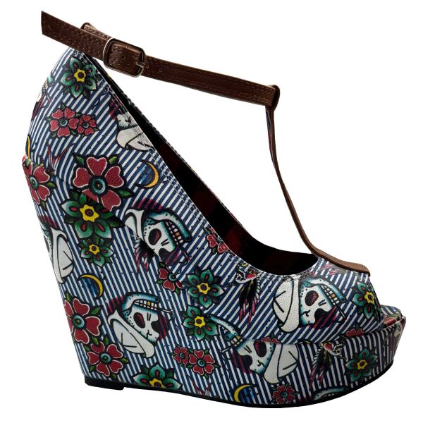 Iron Fist Damen Peep Toe Wedge Filthy Landlubber Platform 5006 38