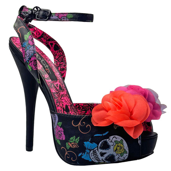 Iron Fist Damen Peep Toe Pump Sweet Tooth Flower Platform 5015 38