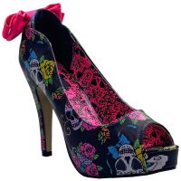 Iron Fist Damen Peep Toe Pump Sweet Tooth Flower Platform...