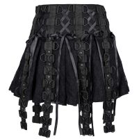 Black Pistol Damen Rock Ring Mini Skirt B-2-25-001-00...