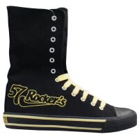 Underground Shoes Sneaker High Top 57 Rockers UW-012-57 Schwarz | Gelb 6002