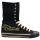 Underground Shoes Sneaker High Top 57 Rockers UW-012-57 Schwarz | Gelb 6002