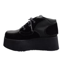 BZB Bulldozer Italy Plateau Sneaker - 90s Vintage Style Ilo C Schwarz 9002