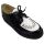 Underground England Creeper Schuh Rockabilly Schwarz | Weiß dicke Sohle 6001