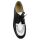 Underground England Creeper Schuh Rockabilly Schwarz | Weiß dicke Sohle 6001