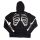 Banned Herren Kapuzenjacke HBN020M Zipper Hoodie Skelett Halloween Gothic 8010