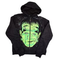 Banned Herren Kapuzenjacke HBN027M Hoodie Frankenstein...