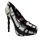 Too Fast Damen Pump X-Ray Skelett Platform High Heel Halloween Gothic Lack 7000