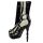 Too Fast Damen Stiefelette X-Ray Skelett Platform Halloween Gothic Lack 7001