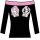 Too Fast Damen Lonsleeve Sink Swim Schwarz | Rosa Tattoo Pin Up 7005