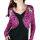 Too Fast Damen Bolero Jäckchen Strick Jacke Horror Eyeball Psychobilly 7006