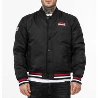 Lonsdale Herren Jacke Orkney 117578 Schwarz Collegejacke...