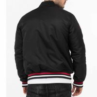 Lonsdale Herren Jacke Orkney 117578 Schwarz Collegejacke...