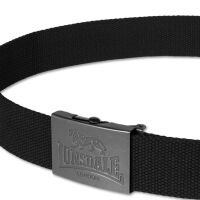 Lonsdale Gürtel Larkhall 117841 Schwarz größenverstellbar 6133