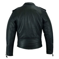 OSX Herren Leder-Jacke Bikerjacke Natural Waxy Cowhide...