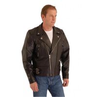 OSX Herren Leder-Jacke Bikerjacke Classic Padded Patrol...