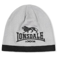 Lonsdale Beanie Mütze Levedale 117339 Strick Schwarz...