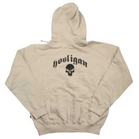 Hooligan Streetwear Herren Zip-Hoody Ninja Kapuzenjacke Beige