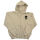 Hooligan Streetwear Herren Zip-Hoody Ninja Kapuzenjacke Beige
