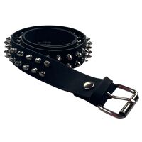 Nietengürtel Killernieten Schwarz Silber Echtes...