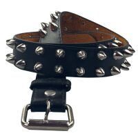 Nietengürtel Killernieten Schwarz Silber Echtes...