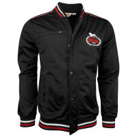 Lonsdale Herren Trainer Jacke mit Reißverschluss Luther Schwarz 6054