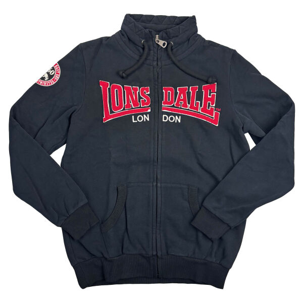 Lonsdale Herren Sweat-Jacke Zipper Stalham Schwarz 5184