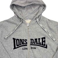 Lonsdale Herren Trainer Kapuzen-Jacke Notthingham Grau 6056
