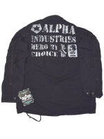 Alpha Industries Arlington Jacke Übergangsjacke mit Logo Patch Schwarz 6046