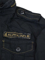 Alpha Industries Arlington Jacke Übergangsjacke mit Logo Patch Schwarz 6046