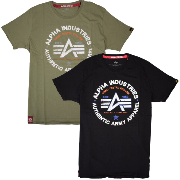 Alpha Industries Authentic T Herren T-Shirt 118514 Farbauswahl
