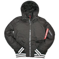Alpha Industries Herren Bomberjacke MA-1 LW Hooded PZ...