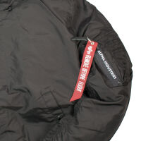 Alpha Industries Herren Bomberjacke MA-1 LW Hooded PZ 116113 NEU Schwarz | Weiß 6614 L