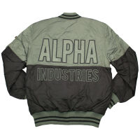 Alpha Industries Herren Jacke MA-1 Block Vintage Green Bomber 198102 432 6301