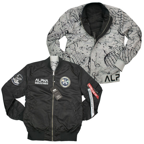 Alpha Industries Herren Jacke MA-1 Moon Landing Reversible Wendejacke 6316