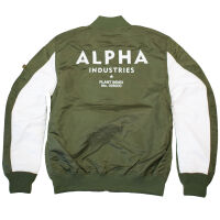 Alpha Industries Herren Jacke MA-1 TT Custom 196107 Bomberjacke NEU Dark Green 6630 L