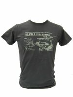 Alpha Industries Herren T-Shirt Dunkelgrau Est 1959 Oberteil Männer Kurzarm 5103