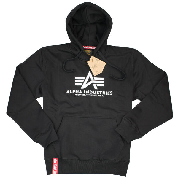 Alpha Industries Kapuzenpullover Basic Hoody Neu Schwarz / Weiß 6173 XL
