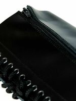 Alpha Rangers 30-loch Boot Ranger Festival Army Gothic Leder Springerstiefel NEU Schwarz Glattleder 5035 EU 46