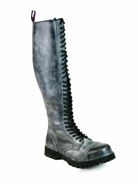 Alpha Rangers 30-loch Boot Ranger Festival Army Gothic Leder Springerstiefel NEU Antrax Dunkelgrau 5036 EU 46