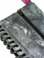 Alpha Rangers 30-loch Boot Ranger Festival Army Gothic Leder Springerstiefel NEU Antrax Dunkelgrau 5036 EU 46