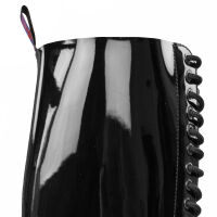 Alpha Rangers 30-loch Boot Ranger Festival Army Gothic Leder Springerstiefel NEU Schwarz Lack 5067 EU 43