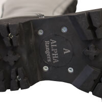 Alpha Rangers 30-loch Boot Ranger Festival Army Gothic Leder Springerstiefel NEU Schwarz Lack 5067 EU 43