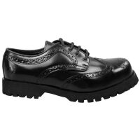 Alpha Rangers Halbschuh Budapester Schwarz Unisex Brogue Stahlkappe Leder 5023 EU 40