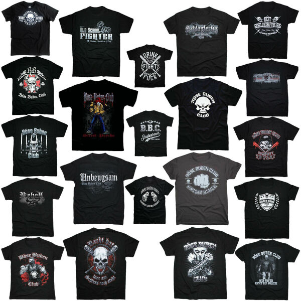 Böse Buben Club Herren T-Shirt BBC Oberteil Motivauswahl S M L XL XXL XXXL XXXXL