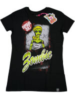 Cupcake Cult Damen T-Shirt Zarbe T Lady Schwarz Zombie...